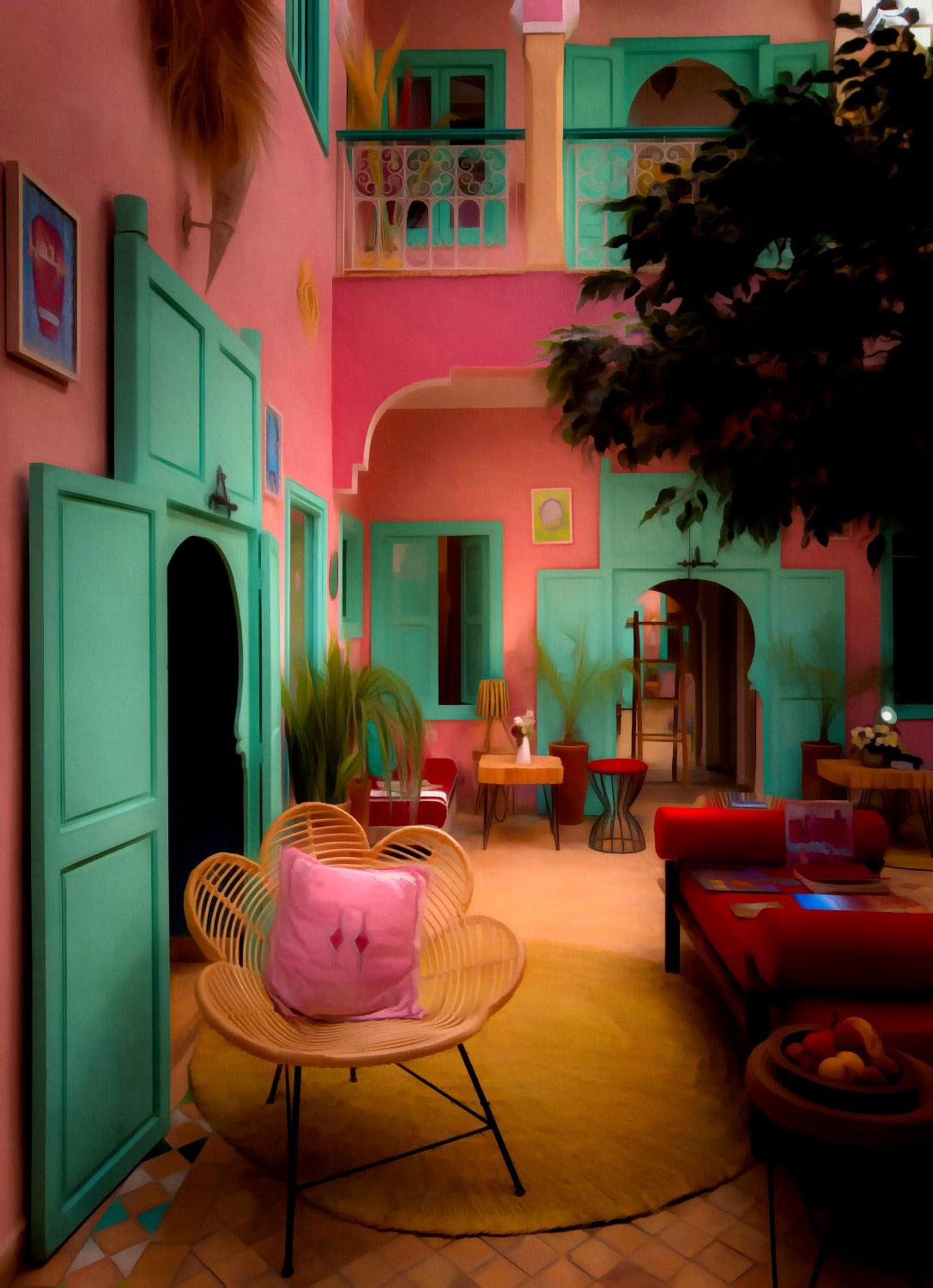Riad Lauriers Blancs Marrakesh Eksteriør billede
